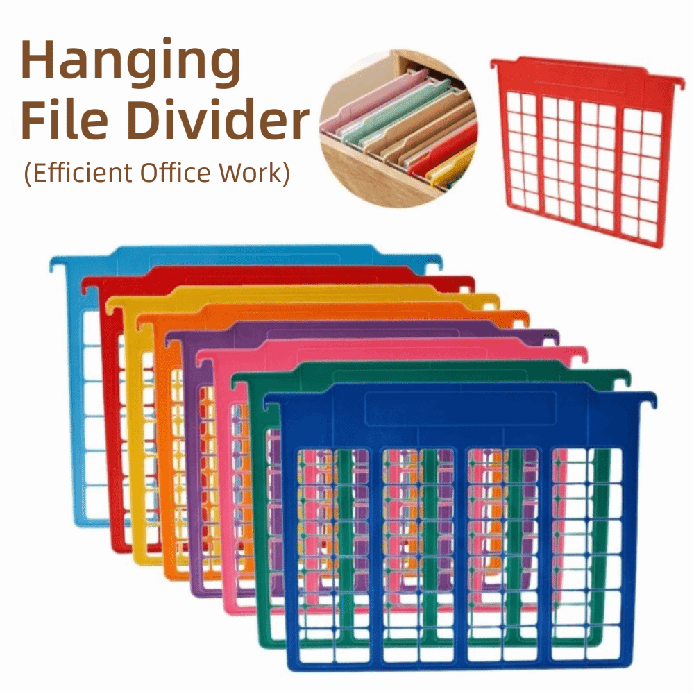 File Folder Hanging - 8개입 내구성 있는 플라스틱 걸이형 파일