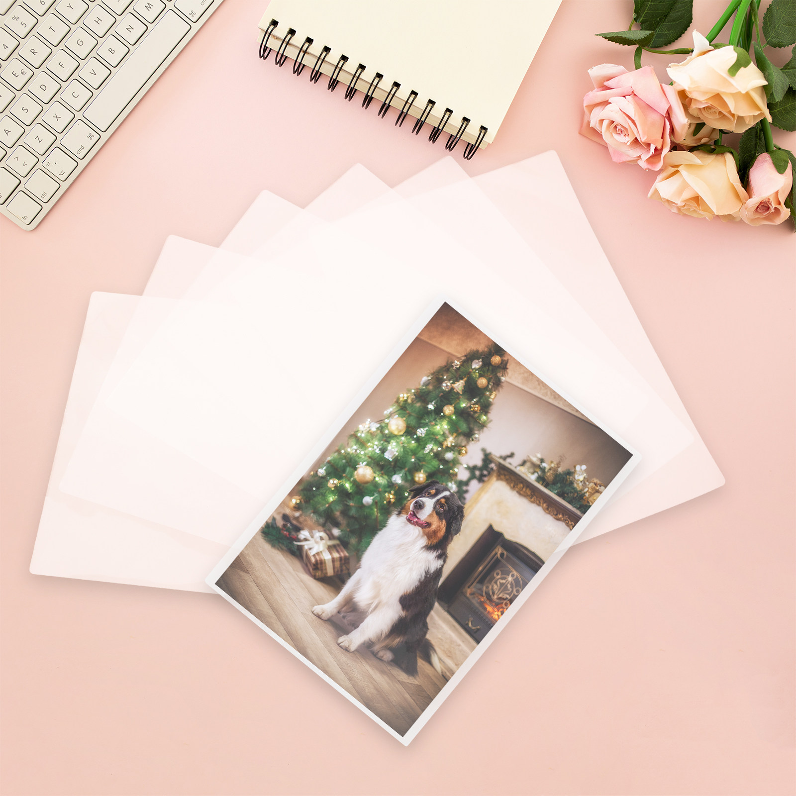 Document Laminator Pouch - 100개 플라스틱 라미네이팅 필름 문서 사진