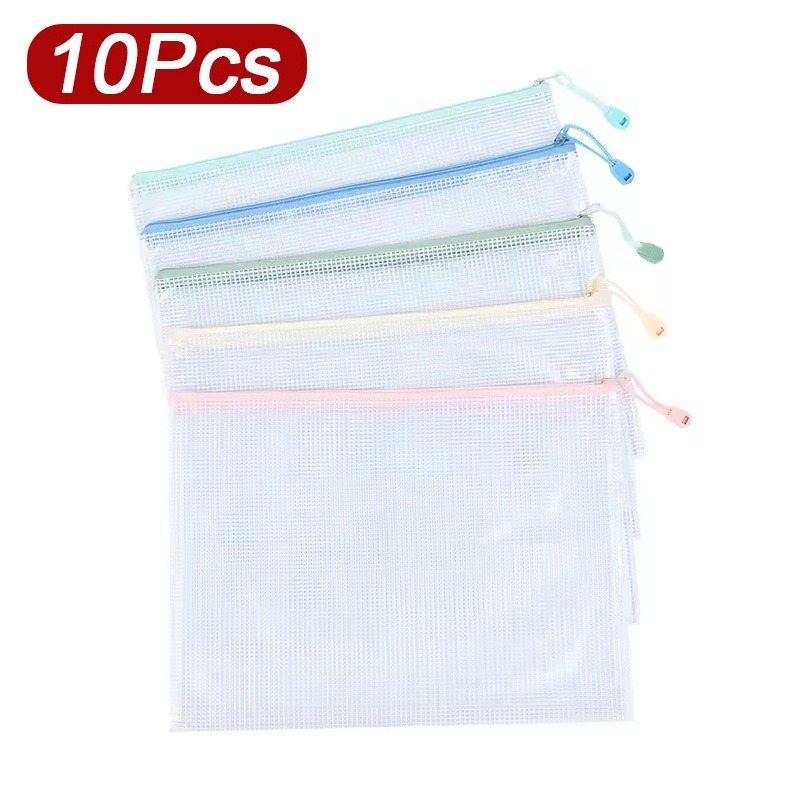 5-30개 문서 지퍼 메쉬 가방 폴더 파일 파우치 A4 - Is Stationery Office Supply 리뷰 및 가격