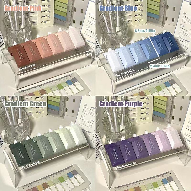 학생용 6PC 카드 스타일 그라디언트 수정 테이프 자동 - Correction Tape Roller 리뷰 및 가격