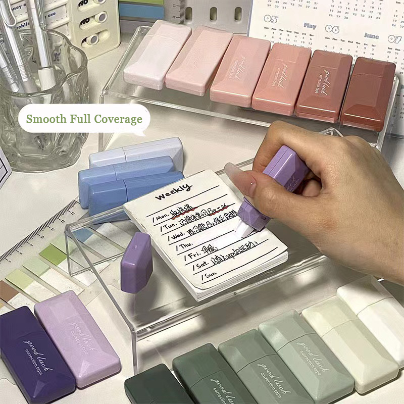 학생용 6PC 카드 스타일 그라디언트 수정 테이프 자동 - Correction Tape Roller 리뷰 및 가격