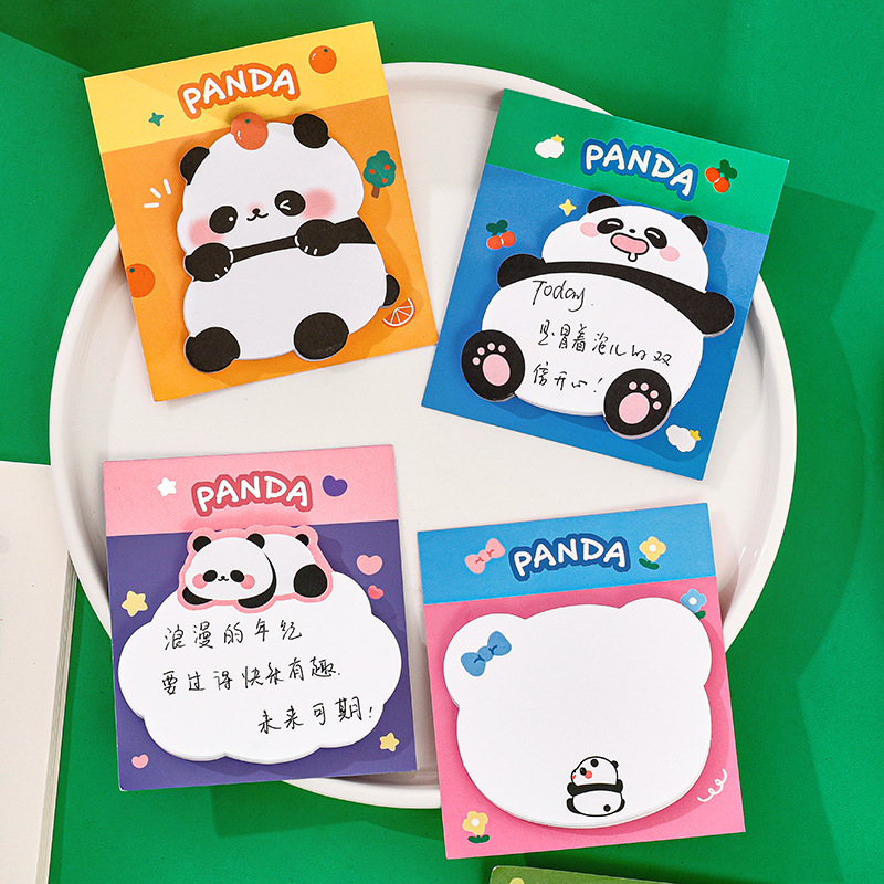통통한 팬더 만화 스티커 메모 패드 메모장, N 번 할 - Office Stationery Supply List 리뷰 및 가격