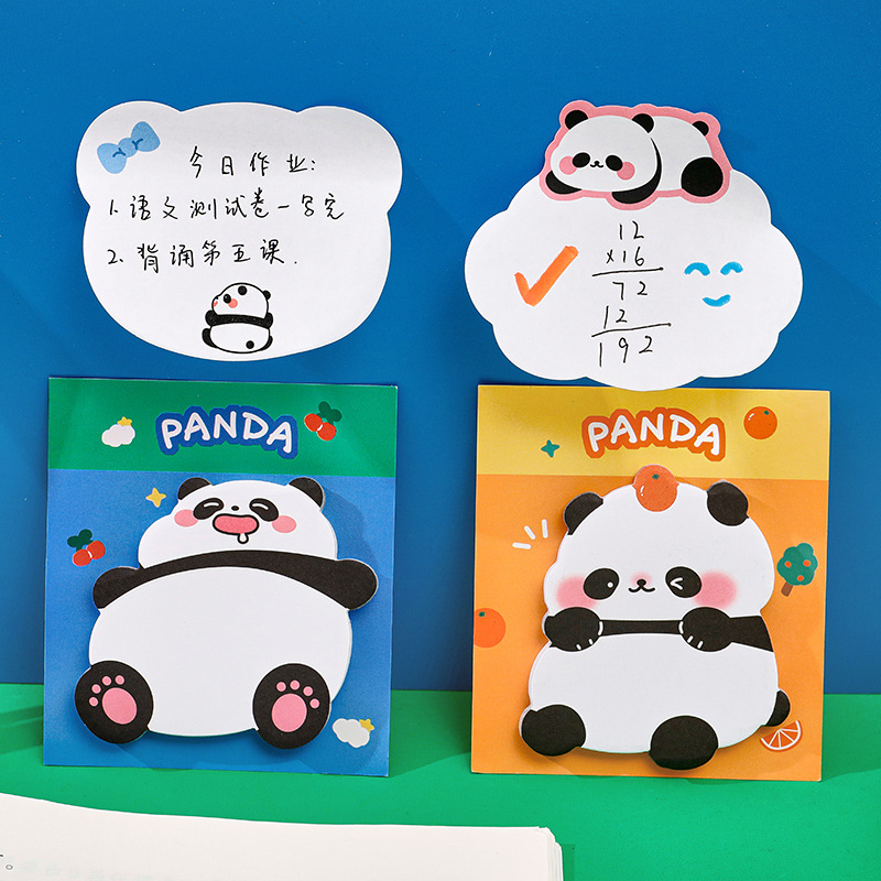 통통한 팬더 만화 스티커 메모 패드 메모장, N 번 할 - Office Stationery Supply List 리뷰 및 가격