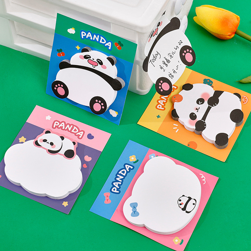 통통한 팬더 만화 스티커 메모 패드 메모장, N 번 할 - Office Stationery Supply List 리뷰 및 가격