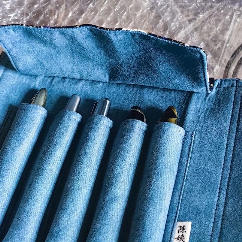 5홀 7홀 펜 롤; 수제 패브릭 휴대용 펜 보관 펜 파 - Pen Pouch Roll 리뷰 및 가격
