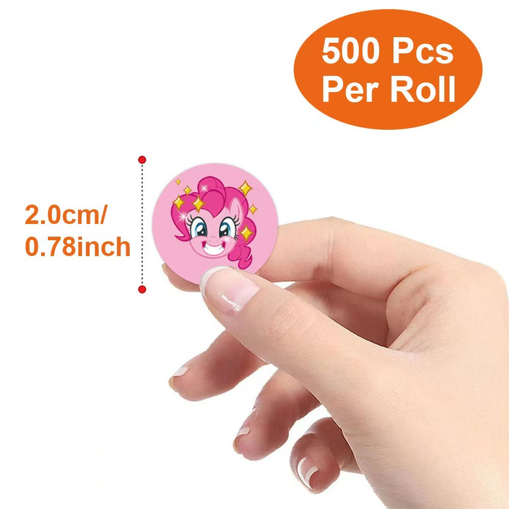 500Pcs 마이 리틀 포니 라운드 스티커 자체 접착  - Label Printer Tape 리뷰 및 가격