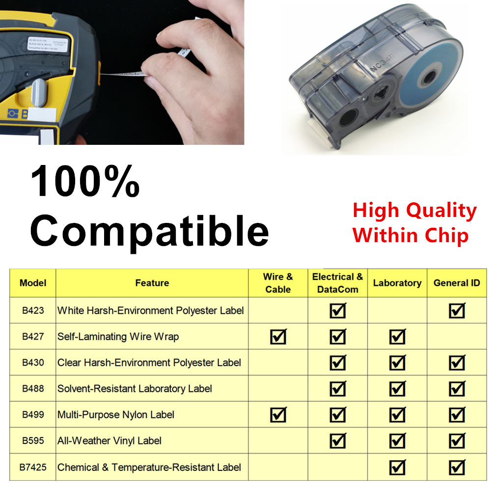 칩 M21-750-595-WT 카트리지 포함 비닐 라벨 - Label Printer Tape 리뷰 및 가격