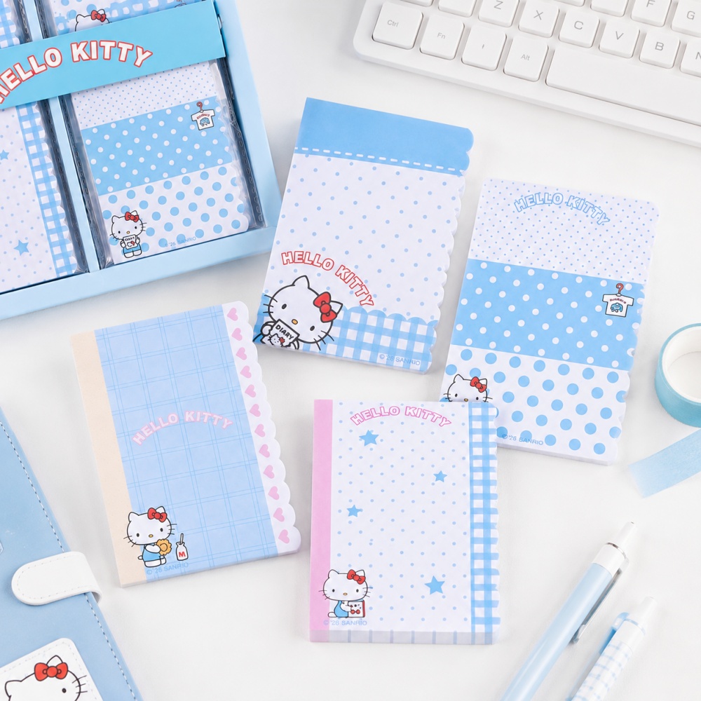 정품 산리오 헬로키티 메모 패드 M5 귀여운 블루 노트 - Stationery Office Items List 리뷰 및 가격