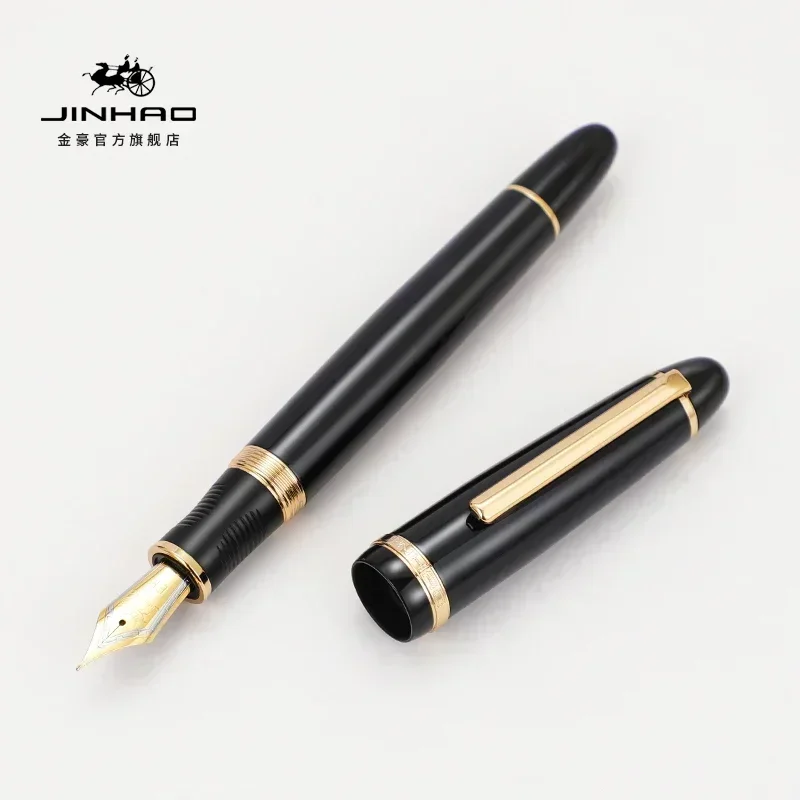 1/5 PCS JINHAO X850 만년필 블랙 골드  - Stationery Supplies Business 리뷰 및 가격