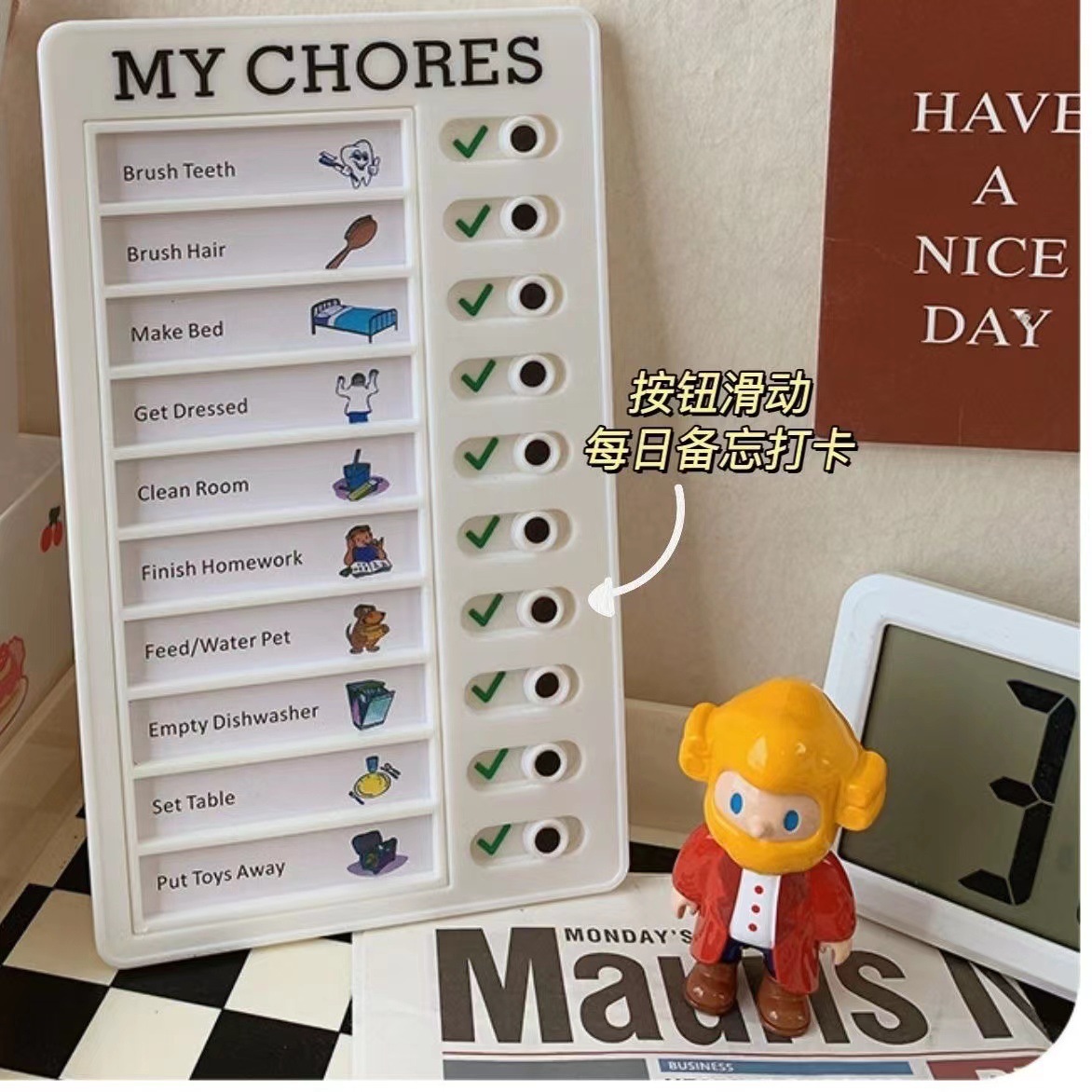 Ins 자기 훈련 체크리스트 주간 일일 플래너 할 일  - Office Stationery Supply List 리뷰 및 가격